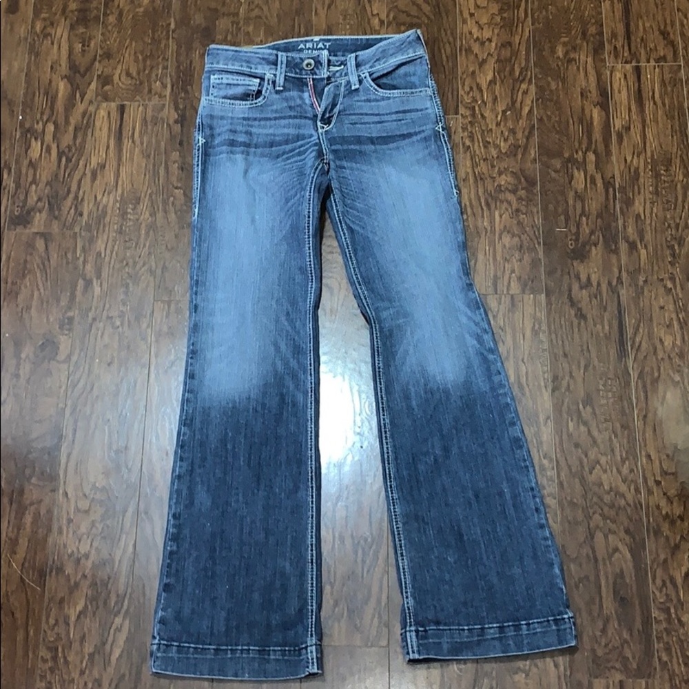 Ariat Light Wash Baseball Stitch Trouser Jeans 26